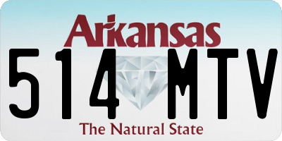 AR license plate 514MTV
