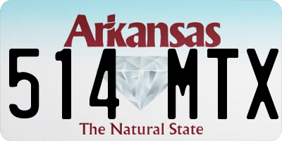 AR license plate 514MTX