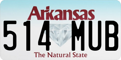 AR license plate 514MUB