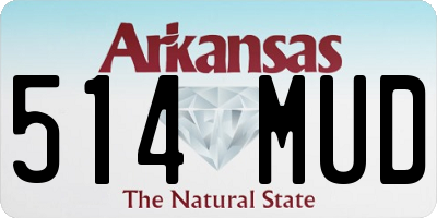 AR license plate 514MUD