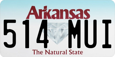 AR license plate 514MUI