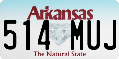 AR license plate 514MUJ