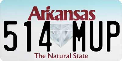 AR license plate 514MUP