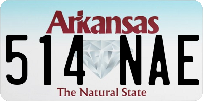 AR license plate 514NAE