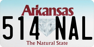 AR license plate 514NAL