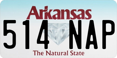 AR license plate 514NAP