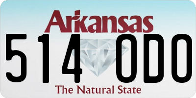 AR license plate 514ODO