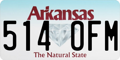 AR license plate 514OFM