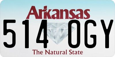 AR license plate 514OGY