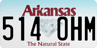 AR license plate 514OHM