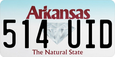 AR license plate 514UID