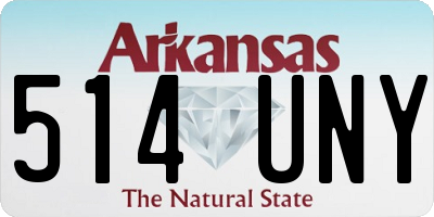AR license plate 514UNY