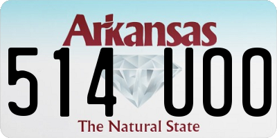 AR license plate 514UOO