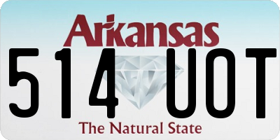 AR license plate 514UOT