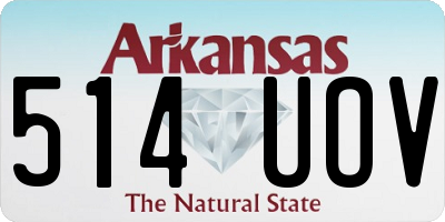 AR license plate 514UOV