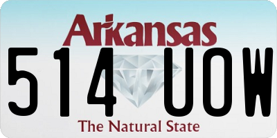 AR license plate 514UOW