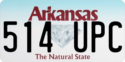 AR license plate 514UPC