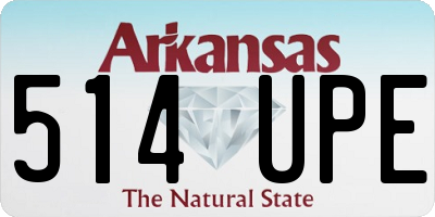 AR license plate 514UPE
