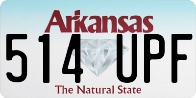 AR license plate 514UPF