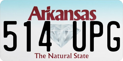 AR license plate 514UPG