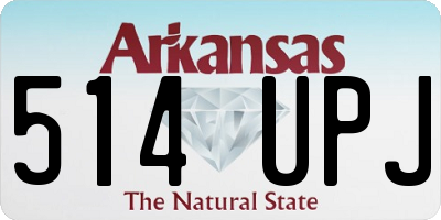 AR license plate 514UPJ
