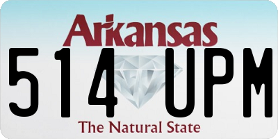 AR license plate 514UPM