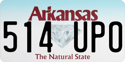 AR license plate 514UPO
