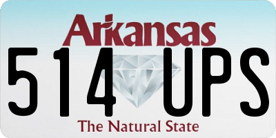 AR license plate 514UPS
