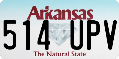 AR license plate 514UPV