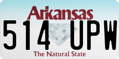 AR license plate 514UPW
