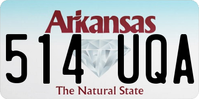 AR license plate 514UQA