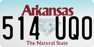 AR license plate 514UQO