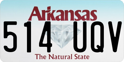 AR license plate 514UQV