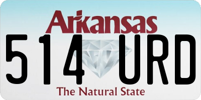 AR license plate 514URD