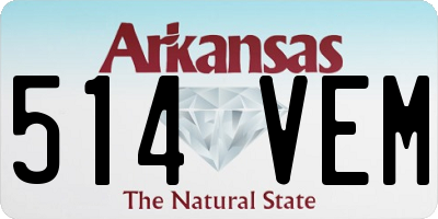 AR license plate 514VEM
