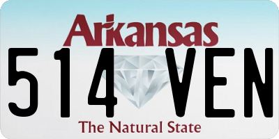 AR license plate 514VEN