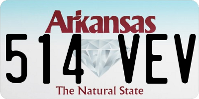 AR license plate 514VEV