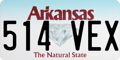 AR license plate 514VEX