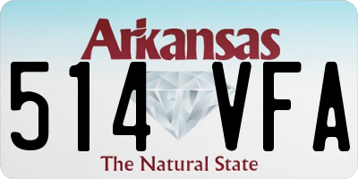 AR license plate 514VFA