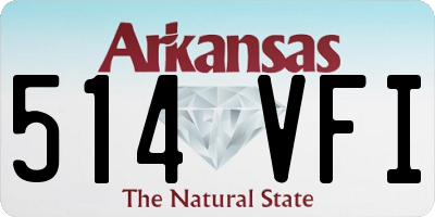 AR license plate 514VFI