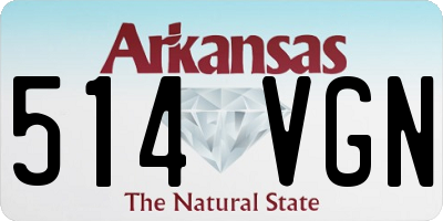AR license plate 514VGN