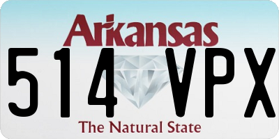 AR license plate 514VPX