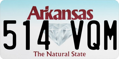 AR license plate 514VQM