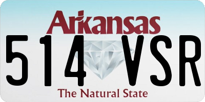 AR license plate 514VSR