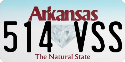 AR license plate 514VSS