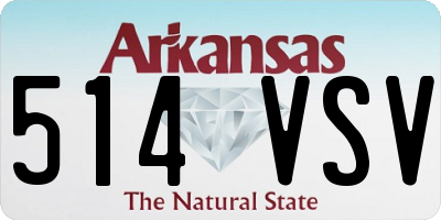 AR license plate 514VSV