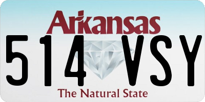 AR license plate 514VSY