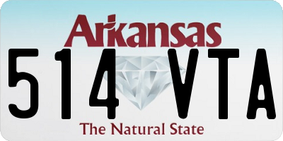 AR license plate 514VTA