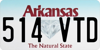AR license plate 514VTD