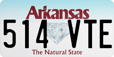 AR license plate 514VTE